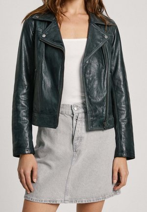 Leren jas - blue