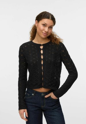 PAOLA O NECK - Cardigan - black