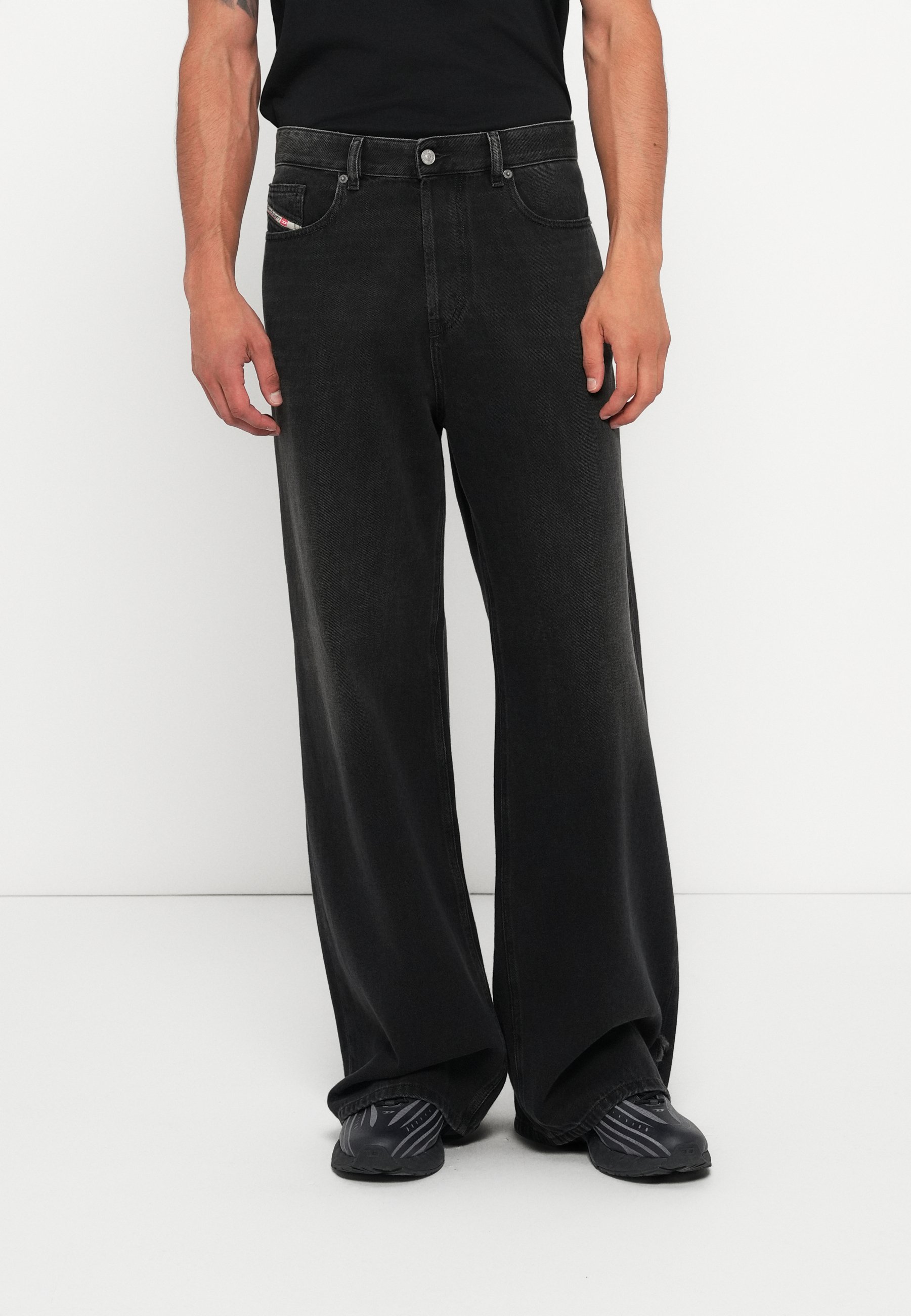 Diesel D RISE - Jeans Straight Leg - black denim - Zalando