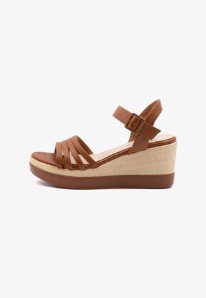 ALV by Alviero Martini Sandalen met plateauzool - brown