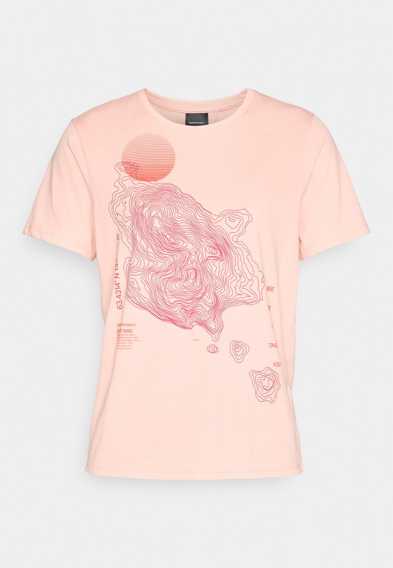 Peak Performance T-shirt print abrikoos