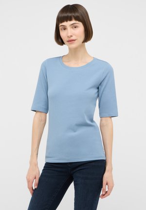 Mustang, Basic T-shirt - blau
