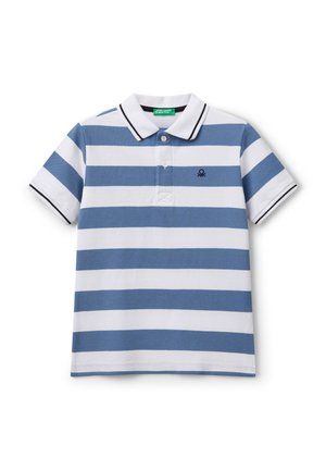 STRIPED SHORT SLEEVE  - Poloshirt - blue