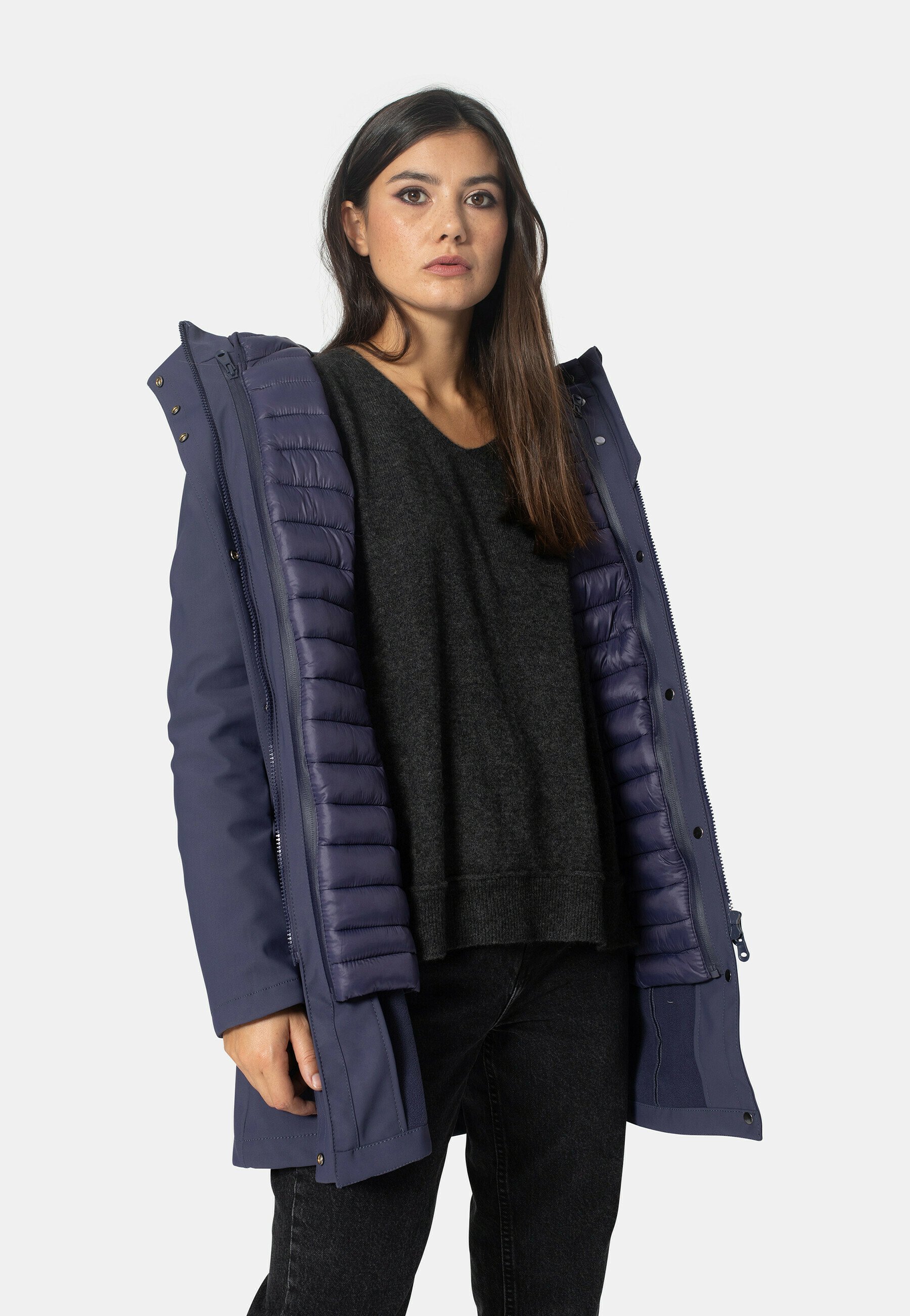 North Wood FANNY - Abrigo de invierno - navy blue/azul - Zalando.es