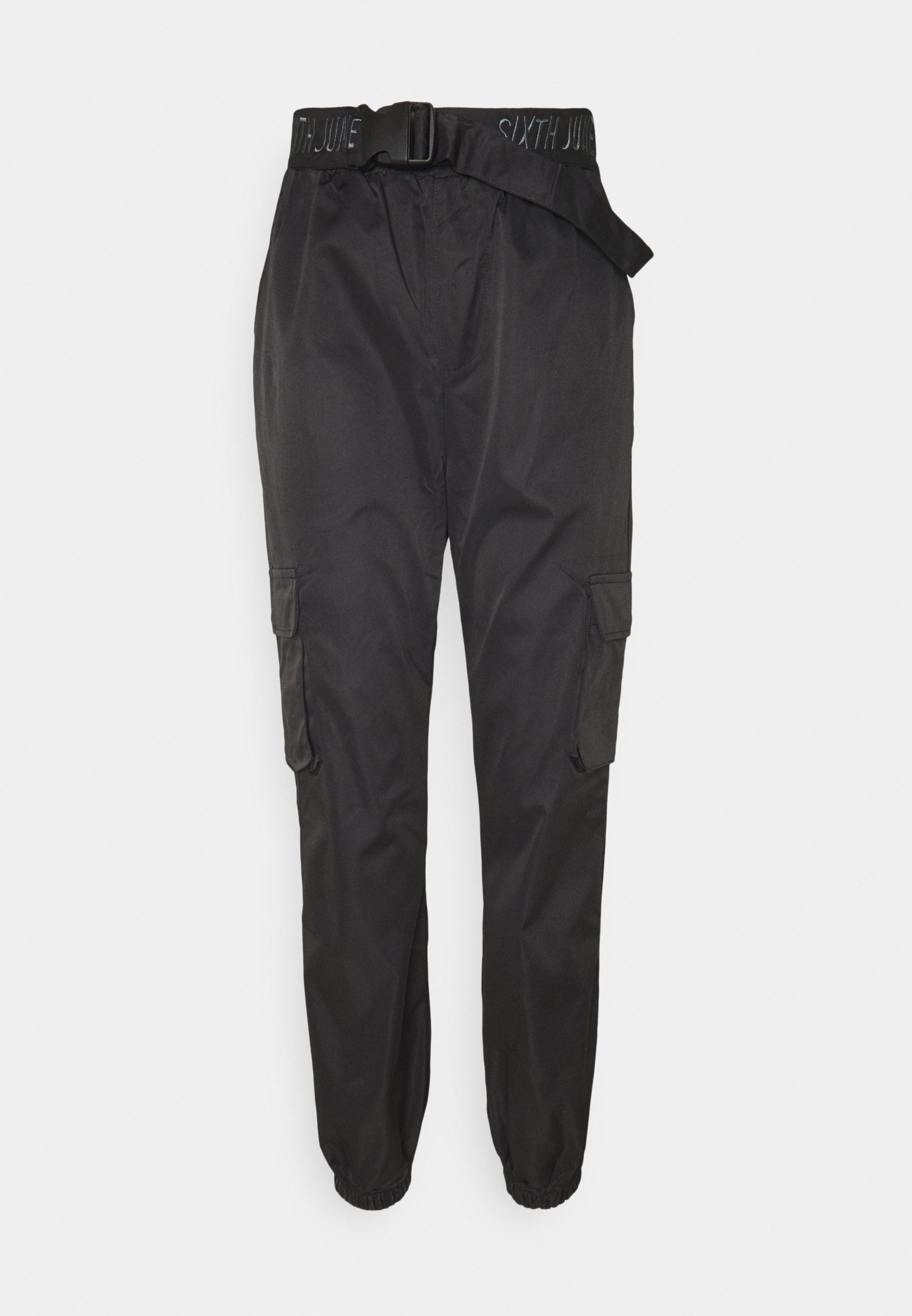 CARGO PANTS - Kangashousut - black
