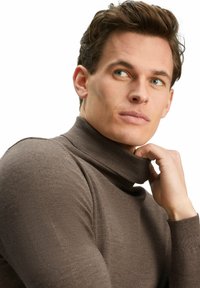 FALKE BASIC ROLL NECK - Strickpullover - bormio mel