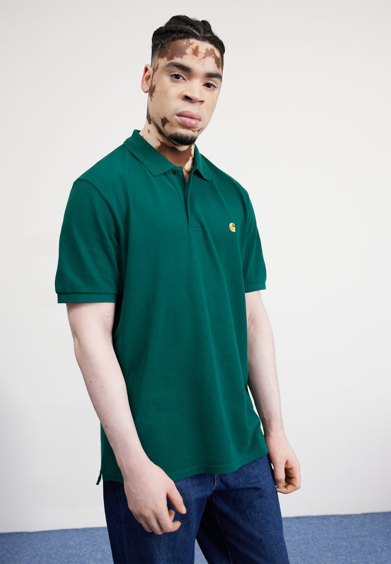 Carhartt WIP CHASE - Polo - chervil/gold