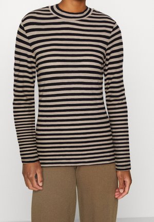 Langærmet T-shirt - brown