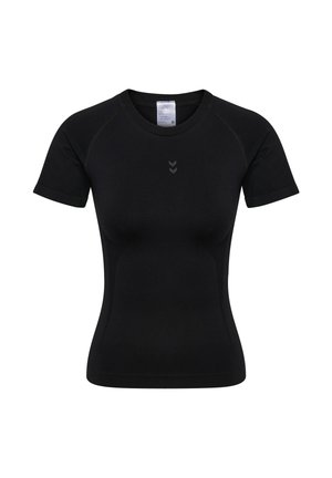 HMLFLOW SS - Sports T-shirts - black