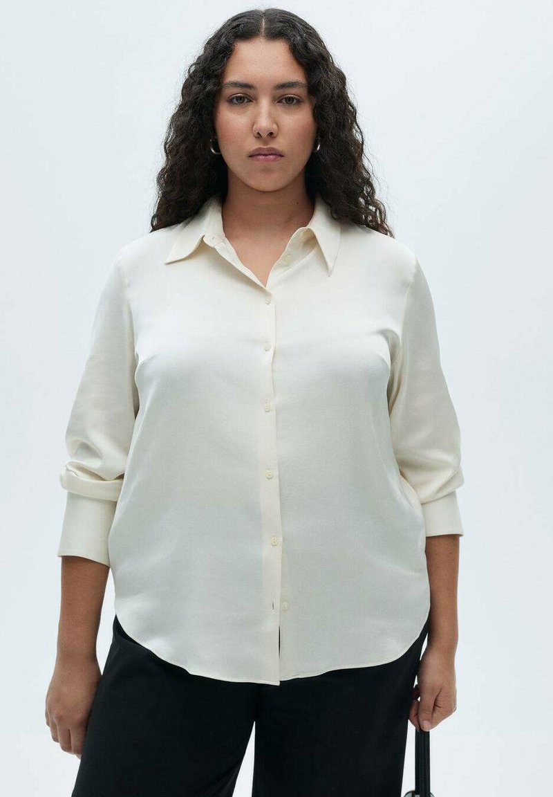 Chemisier MANGO Taille M - Bleu Marine - Coton Mélangé - Occasion Très Bon état