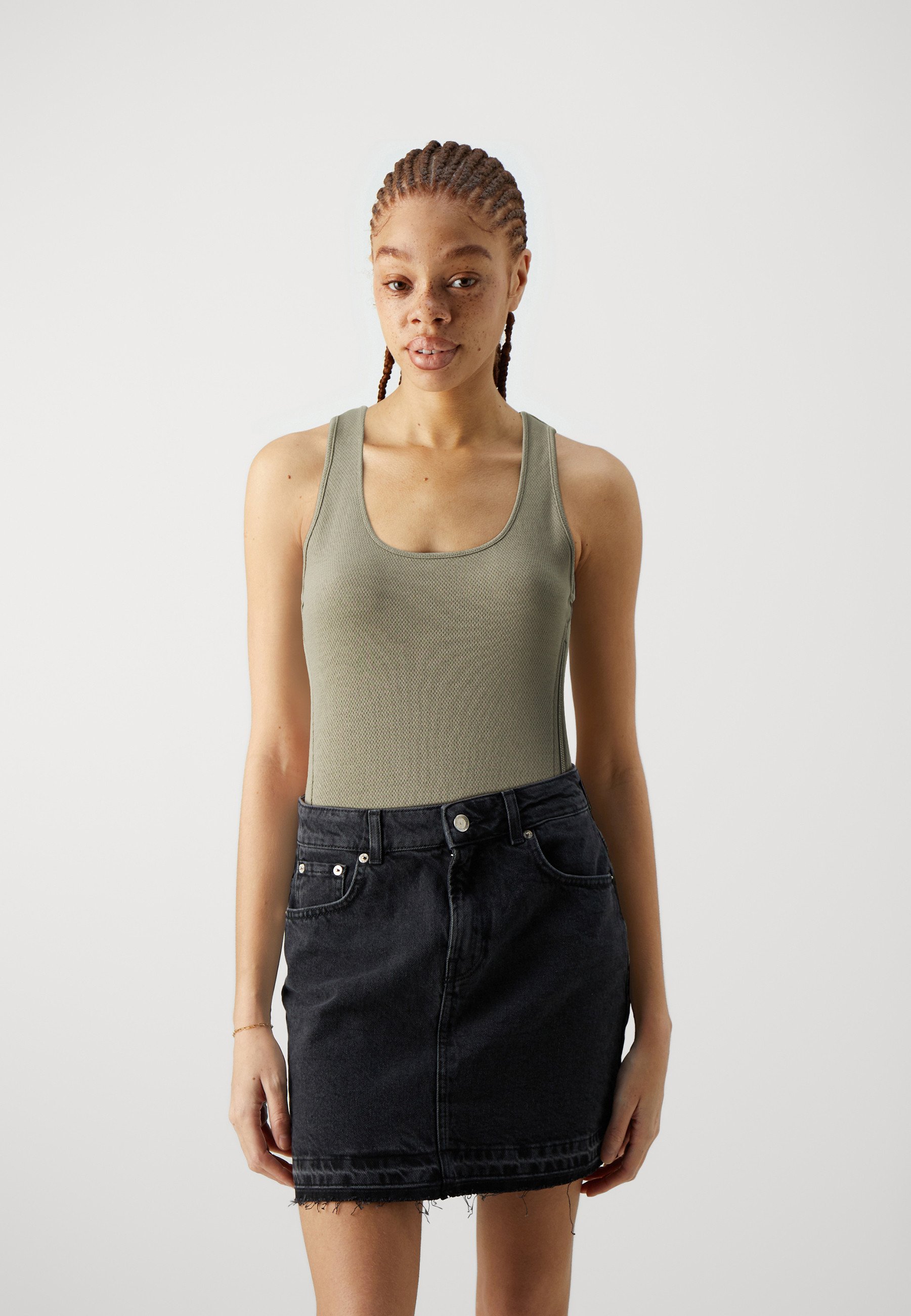 Asymmetrical top with cut-out in Black for Women | Dolce&Gabbana® US