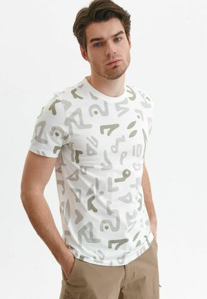 Top Secret T-Shirt print - biały