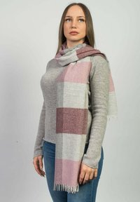 Dalle Piane Cashmere CHECKED - Sjal / Tørklæder - rosa