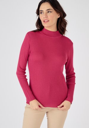 Damart RAYÉ - Jersey de punto - framboise grisé