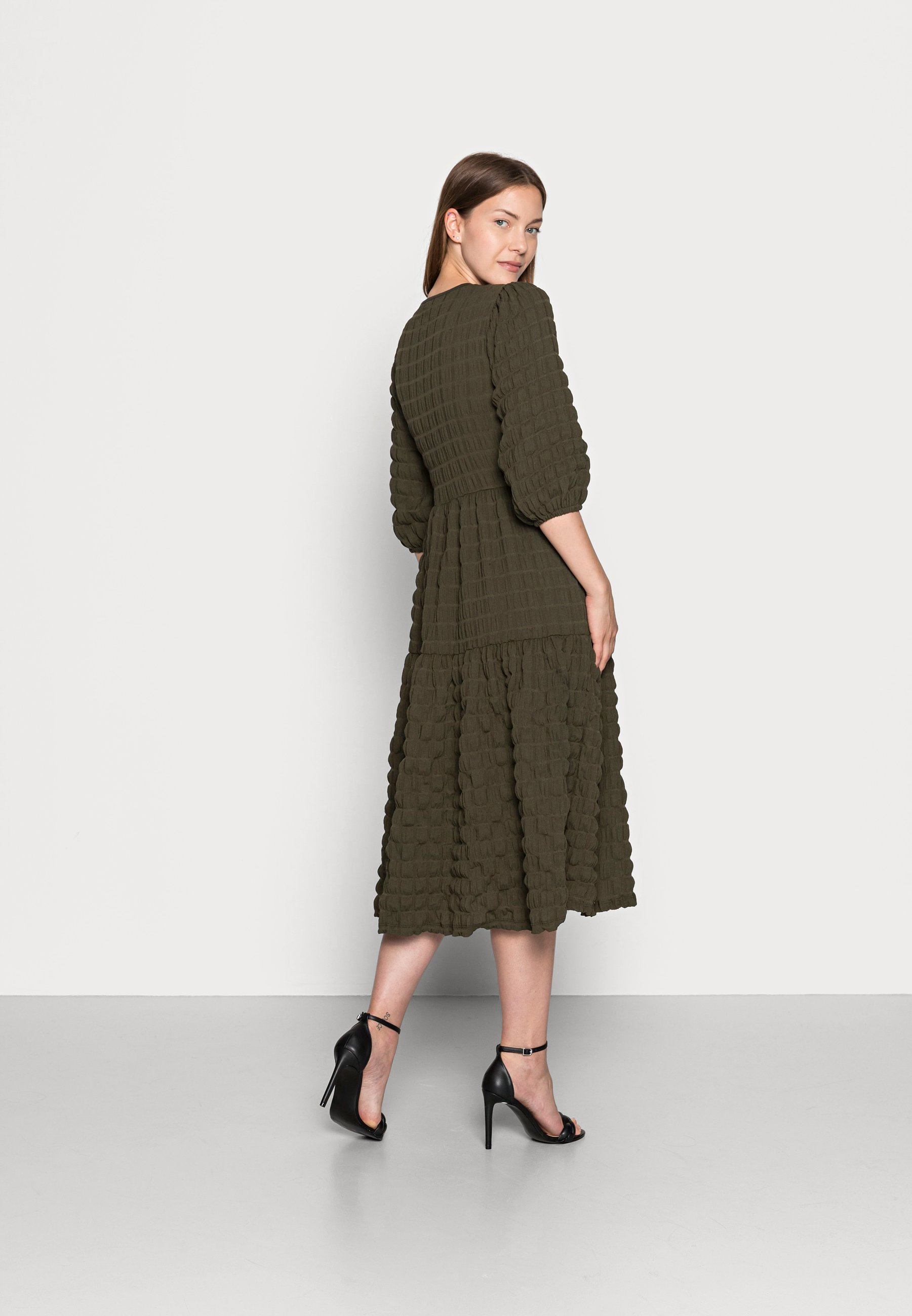sheike python tiered dress