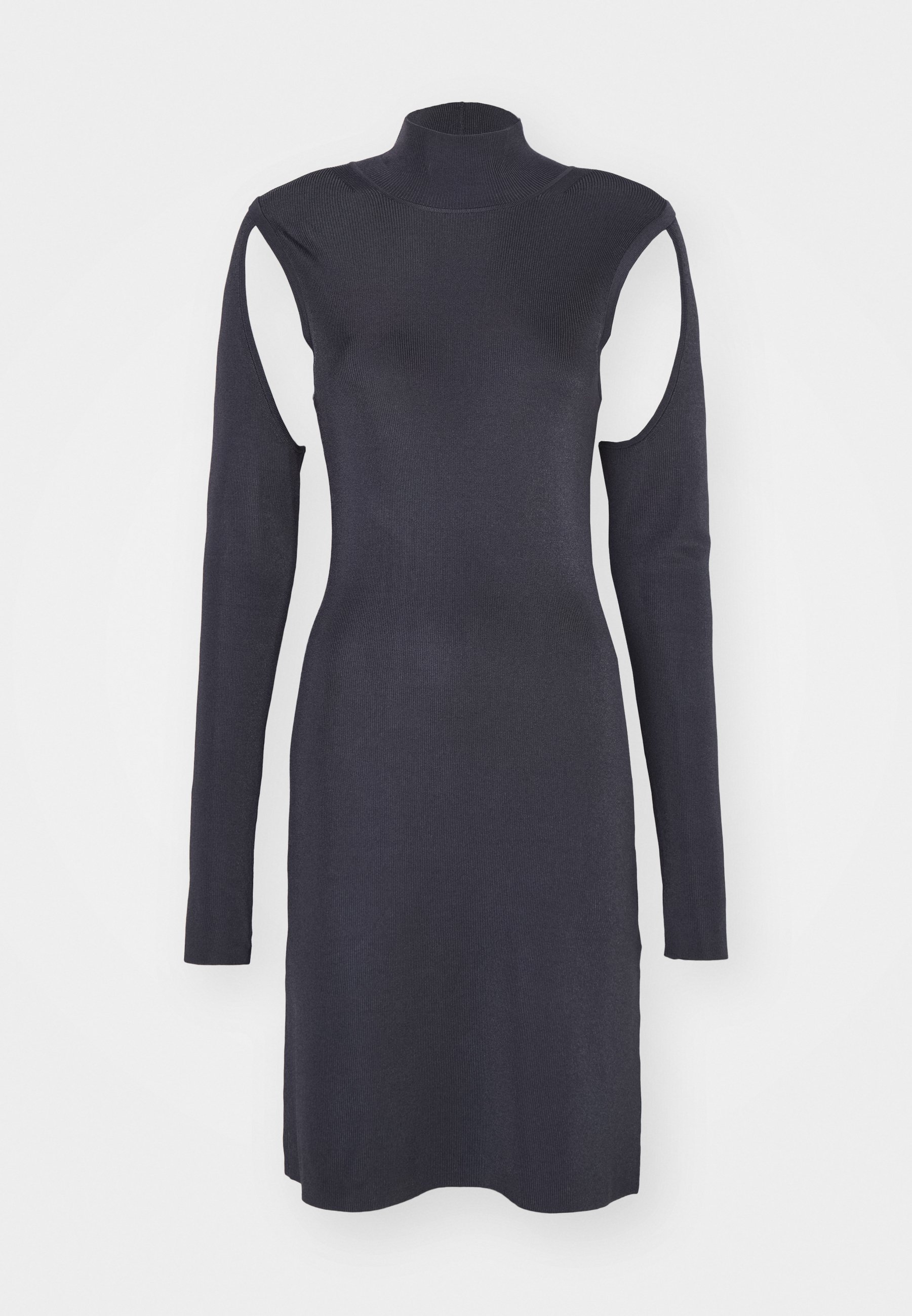 Helmut Lang AIR NECK DRESS - Jersey dress - graphite/grey - Zalando