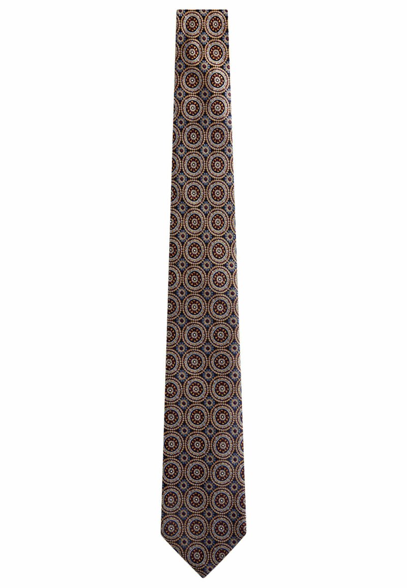 Next SIGNATURE MADE IN ITALY GEOMETRIC DESIGN - Kravata - navy blue medallion