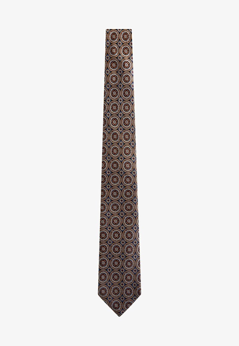 Next SIGNATURE MADE IN ITALY GEOMETRIC DESIGN - Kravata - navy blue medallion