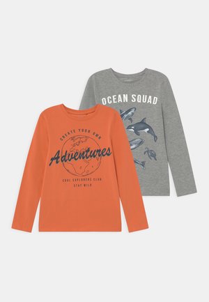 NMMVUX 2 PACK - Langærmede T-shirts - apricot brandy