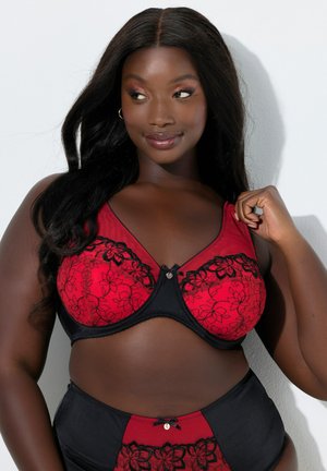 FLORAL EMBROIDERED - Podprsenka s kosticemi - salsa