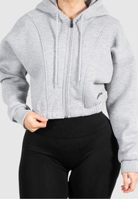 Smilodox Sudadera con cremallera - mottled grey