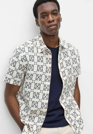 BONDELID, NEMO RESORT SHIRT - Vapaa-ajan kauluspaita - offwhite print