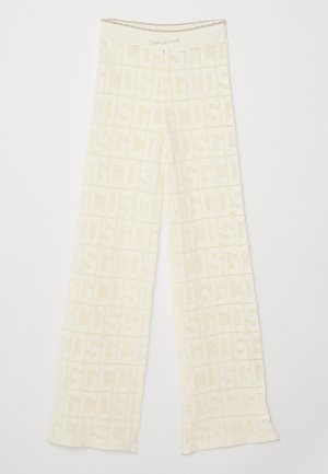 GCDS MONOGRAM MACRAME  - Stoffhose - whitecup