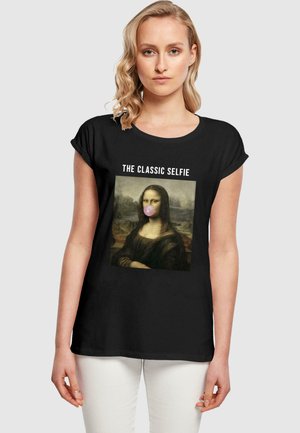 Merchcode APOH-DA VINCI SELFIE - T-shirt print - black