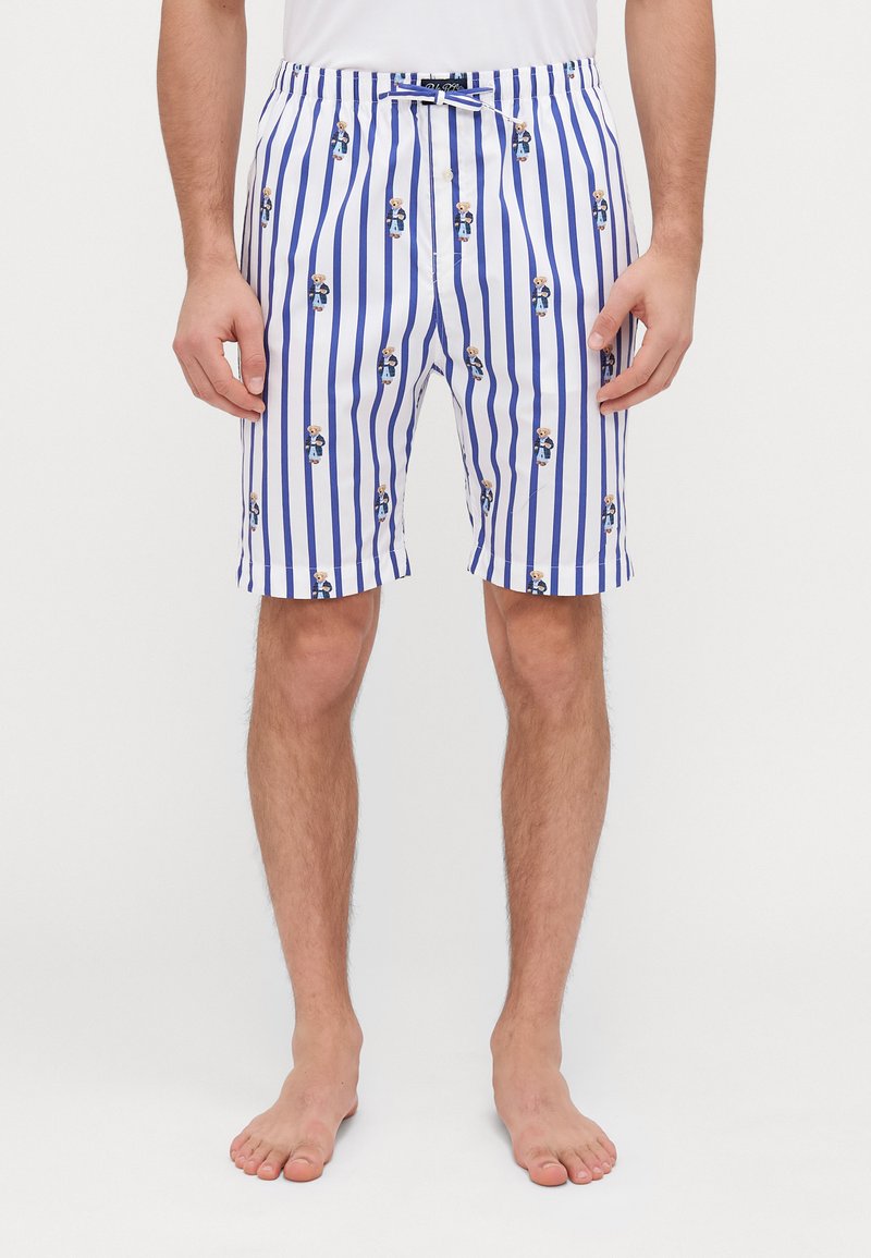 Polo Ralph Lauren - SHORT SLEEP BOTTOM - Pyjama bottoms - white/blue, Enlarge