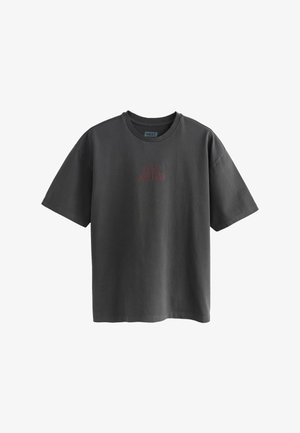 Next, NEXT - T-Shirt print - charcoal grey post malone