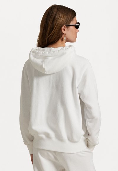 Polo Ralph Lauren BIG PONY LIGHTWEIGHT FLEECE ZIP HOODIE - Zip-up sweatshirt - white
