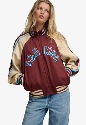 Superdry & Co, SUPERDRY SUIKA TRACK JACKET.. - Sweatjakke - andorra burgundy multi
