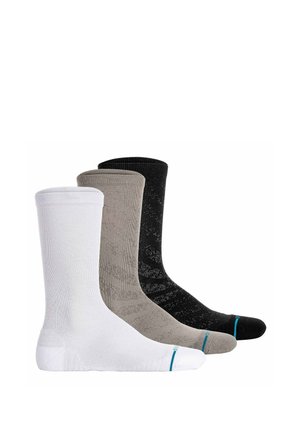 UNISEX 3ER PACK - RUN LIGHT TAB CREW LOGO PERFORMANCE - Socken - schwarz/weiß/grau