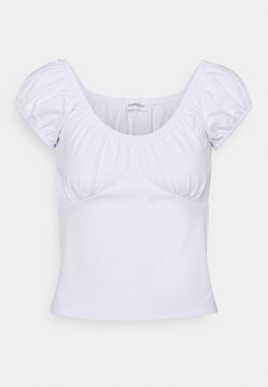 T-shirt med print - white