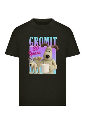 WALLACE AND GROMIT - GRADIENT BIRTHDAY - Print T-shirt - black