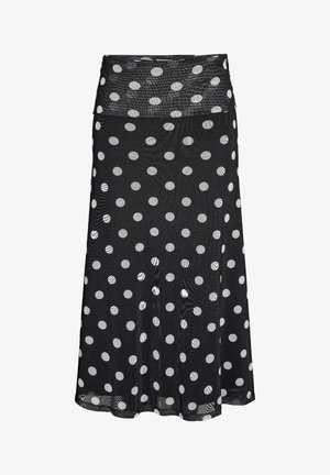 Noisy May, NMDOTTIE - Jupe longue - black/white