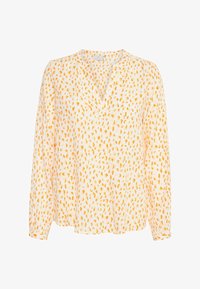 Sélectionné, white orange graphic dots