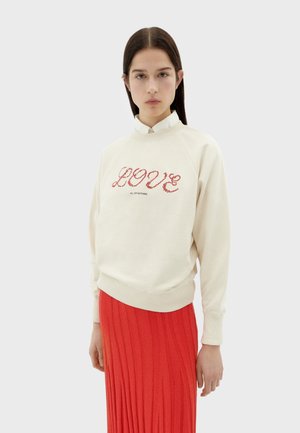 LOVE HEART - Sweatshirt - off white
