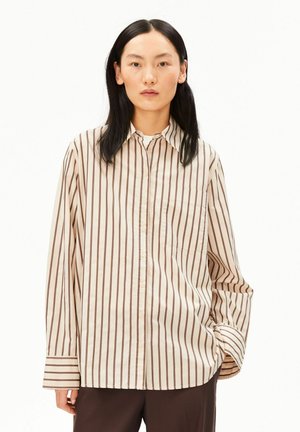 ARMEDANGELS, STRIPE - Hemdbluse - oatmilk-claystone
