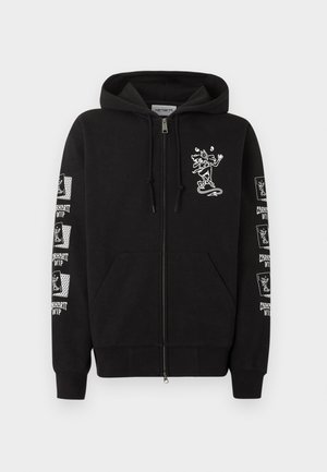 Carhartt WIP, HOODED PLAYING CARDS - Φούτερ με φερμουάρ - black