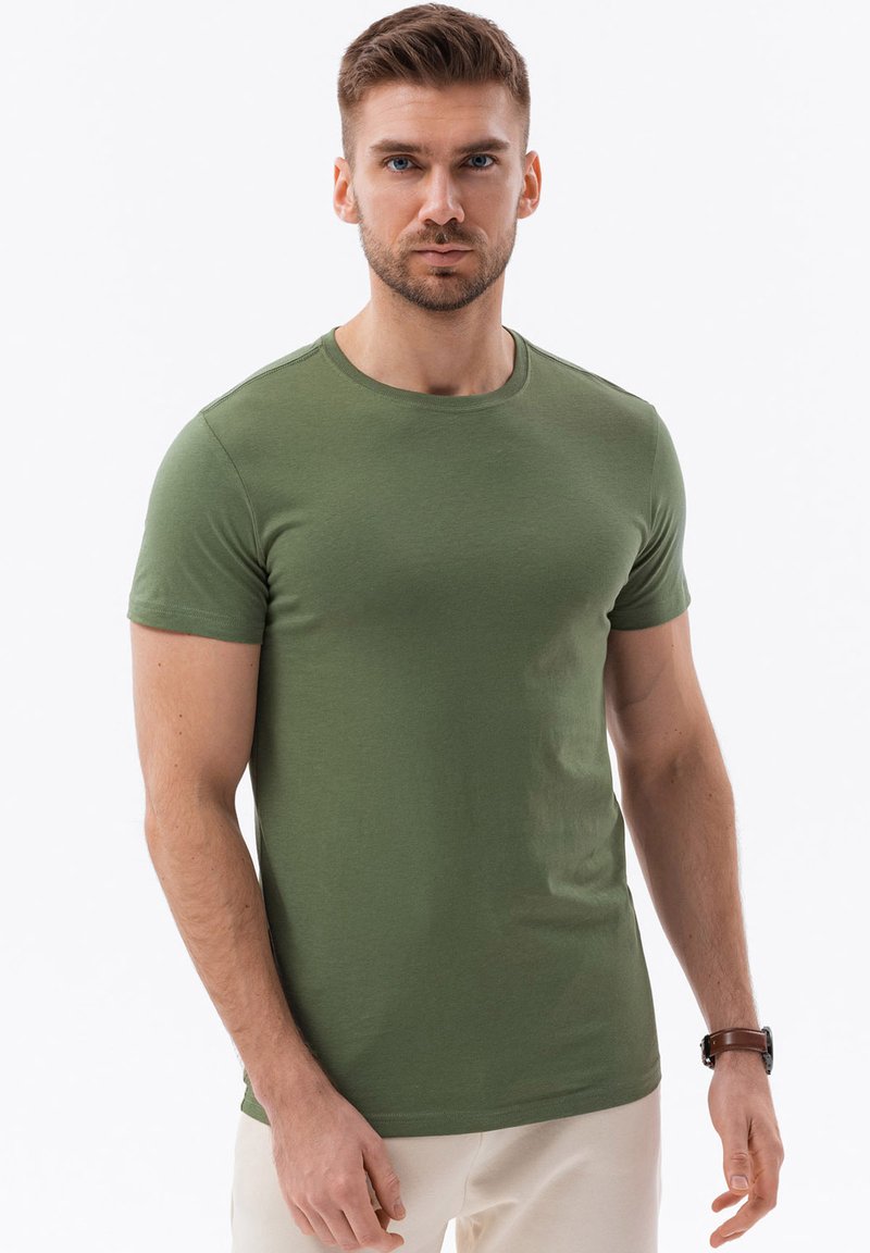 Ombre SET OF THREE - T-shirt basique - olive beige blue