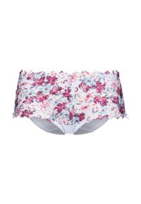 Unselected, white & candy red
