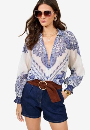 Lipsy PRINTED BUTTON THROUGH - Button-down blouse - paisley print