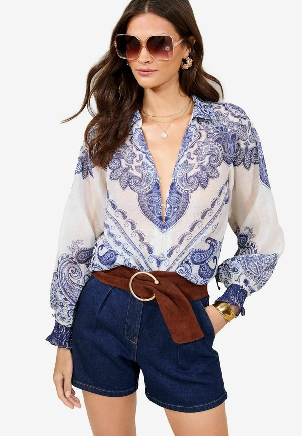 PRINTED BUTTON THROUGH  - Hemdbluse - paisley print