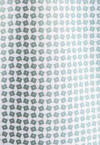 Geweven stof met een geometrisch patroon van afwisselend groene en witte ruitvormen met stippen, wat een gestructureerd visueel effect creëert.