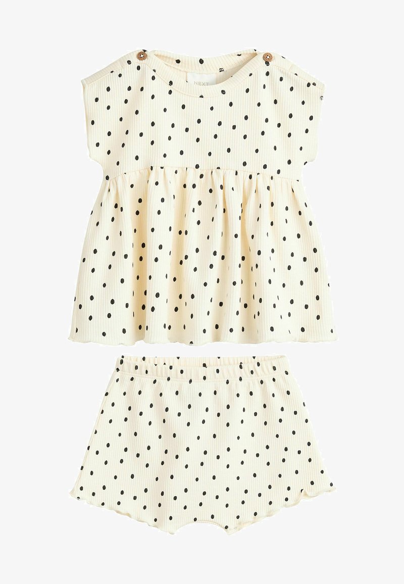 Next PEPLUM 2 PIECE SET REGULAR FIT - Šortky - white spot