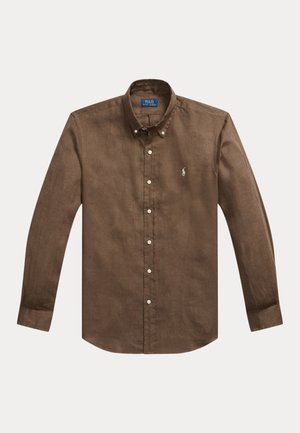 Polo Ralph Lauren, CUSTOM FIT LINEN SHIRT - Overhemd - chestnut