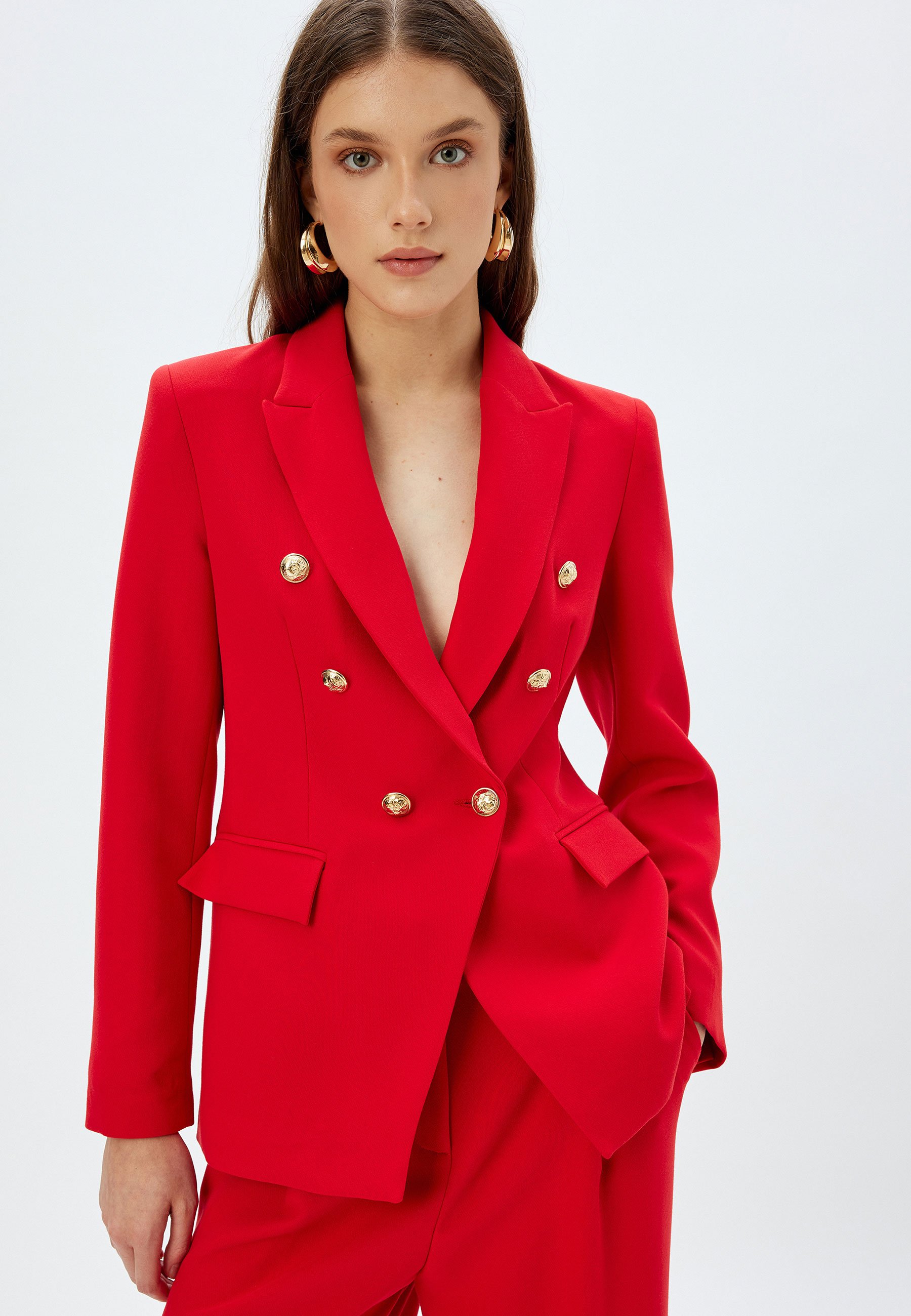 Koton DOUBLE-BREASTED - Blazer - red - Zalando