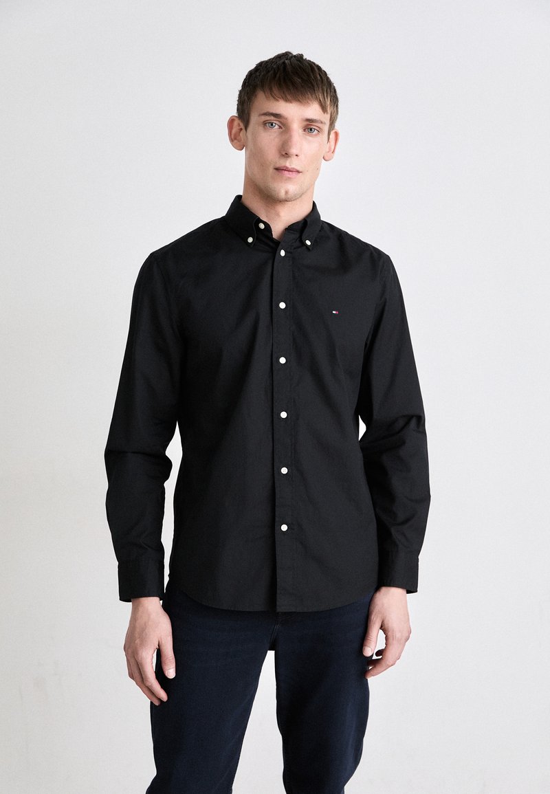 Tommy Hilfiger - CORE FLEX SOLID SHIRT - Skjorter - black, Forstør