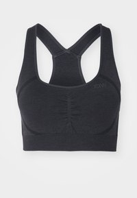 RUSH SEAMLESS BRA - Vidutiniškai krūtinę prilaikanti sportinė liemenėlė - dark graphite melange